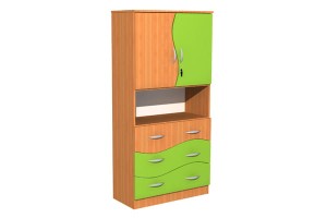 Szafa szkolna z szufladami Fala 18, szer. 900 mm