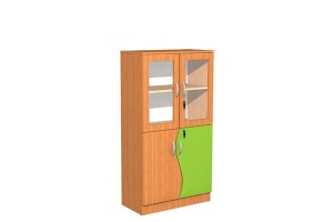 Szafa szkolna z witryną Fala 28, szer. 800 mm