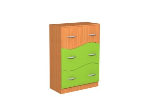 Regał szkolny z szufladami Fala 33, szer. 800 mm