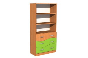 Szafa szkolna z szufladami Fala 117, szer. 900 mm