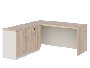 KUJAWIAK PREMIO ZESTAW 6 - Biurko gabinetowe dł. 1800 z komodą Nr 3