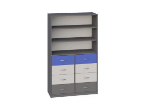 Ultra 327_Regał z szufladami szkolno-przedszkolny