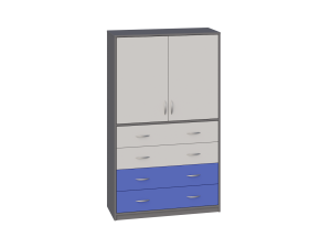 Ultra 328_Szafa z szufladami szkolno-przedszkolna