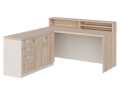 biurko recepcja PREMIO z nadstawką i szafką_dąb sonoma_popiel 1.png