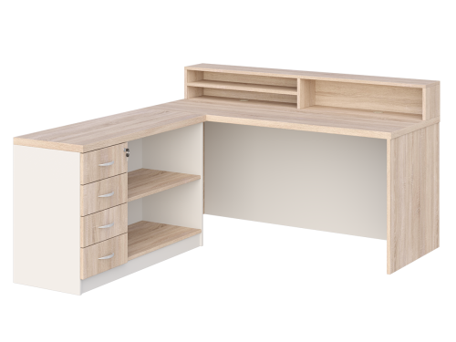 biurko recepcja PREMIO z komodą Nr 4_dąb sonoma popiel.png