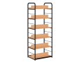 Regał biblioteczny B 2stronny rama metalowa czarny_buk.png