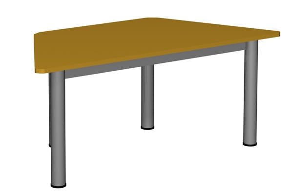 Stół trapezowy 1400x700 noga fi 60