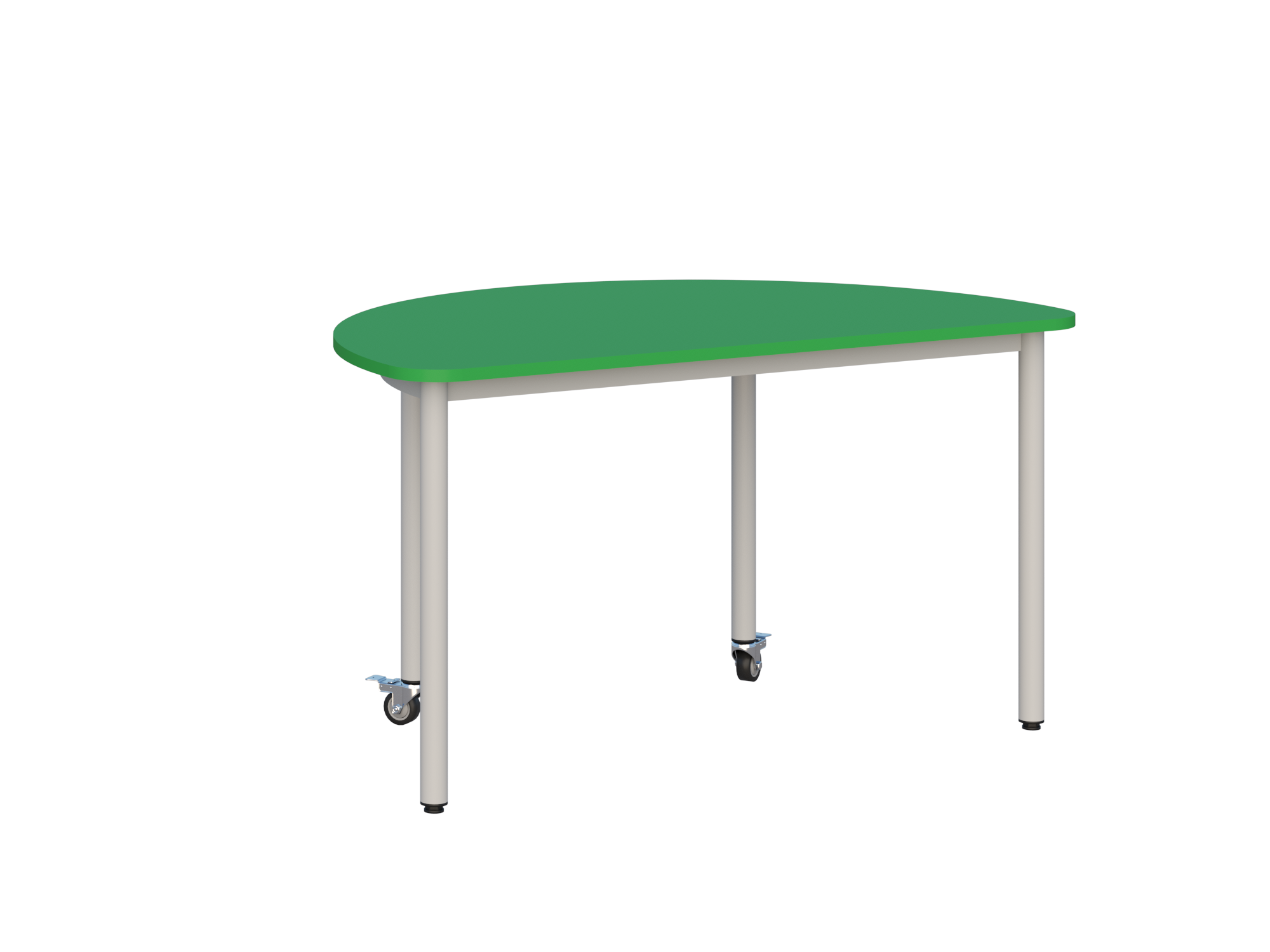 Stolik mobilny półokrągły 1200x600 - zdjęcie 3