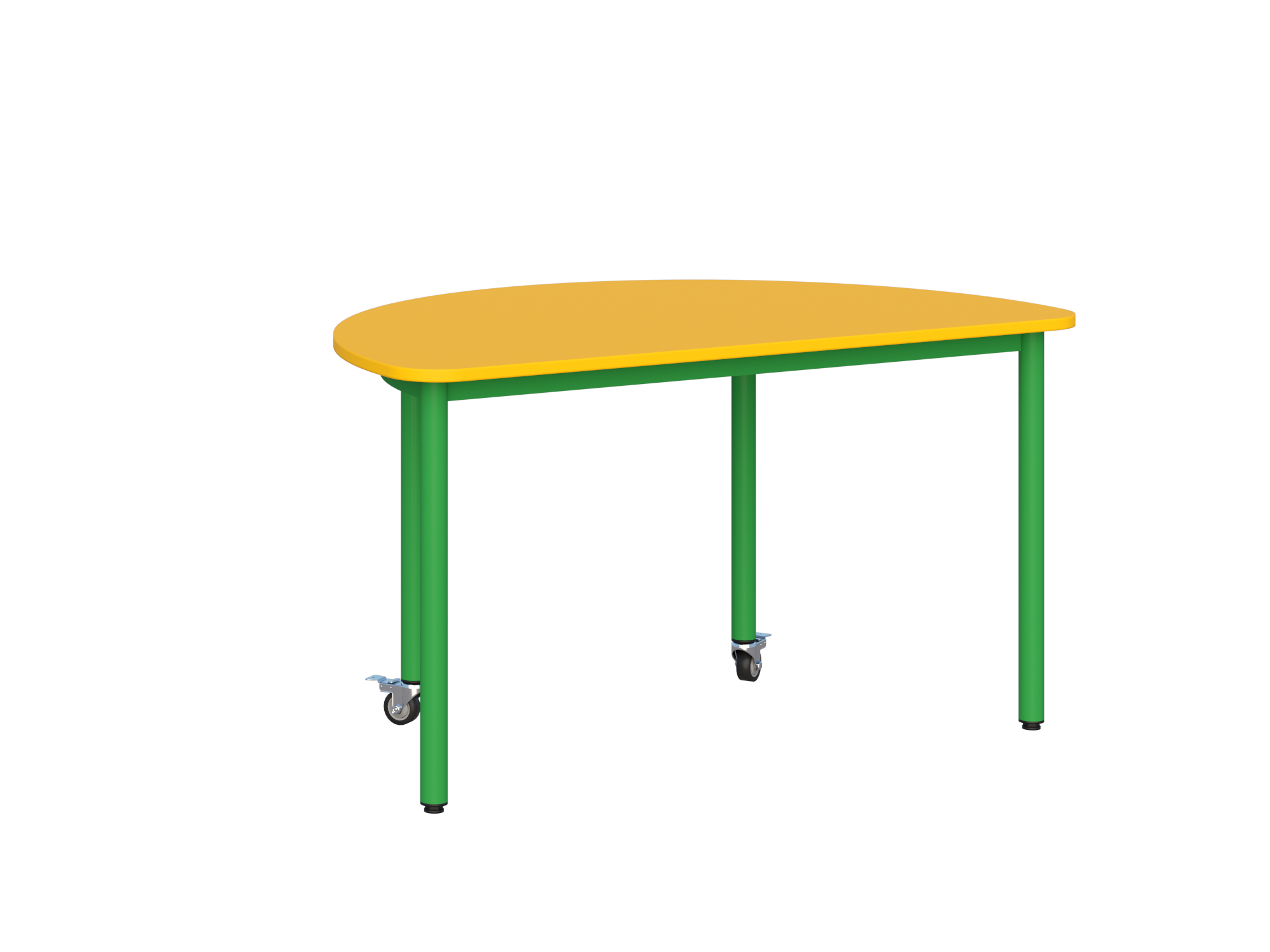 Stolik mobilny półokrągły 1200x600 - zdjęcie 4