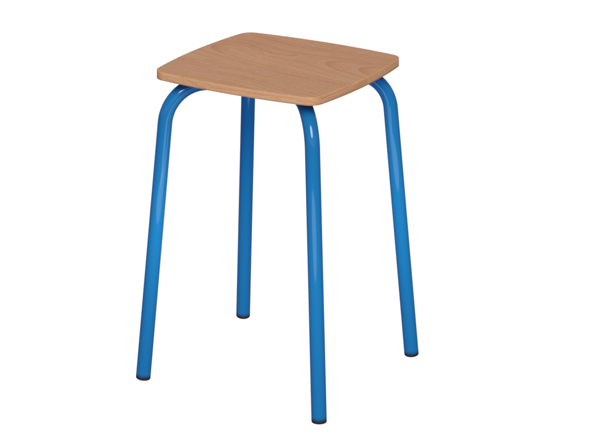 Taboret - siedzisko ze sklejki kwadratowe - zdjęcie 6