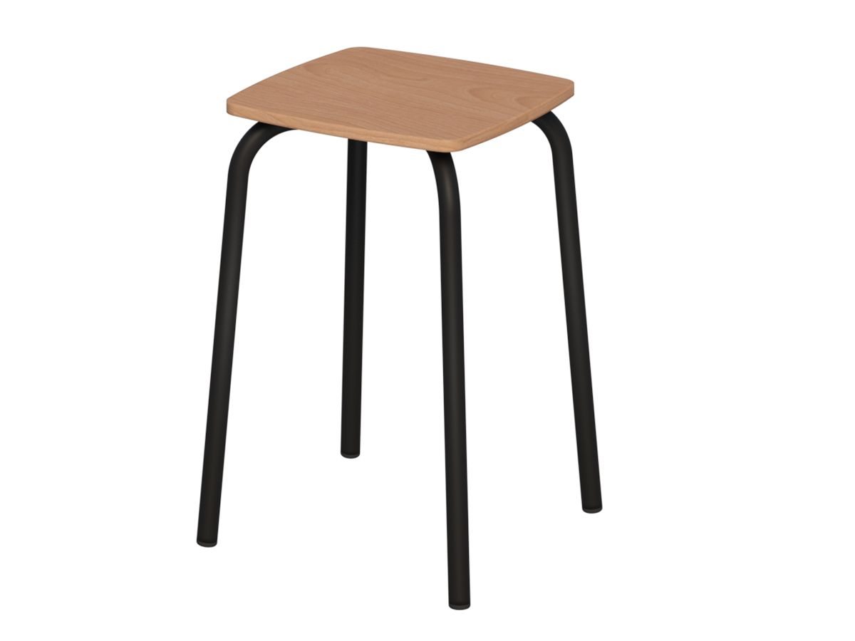 Taboret - siedzisko ze sklejki kwadratowe - zdjęcie 3