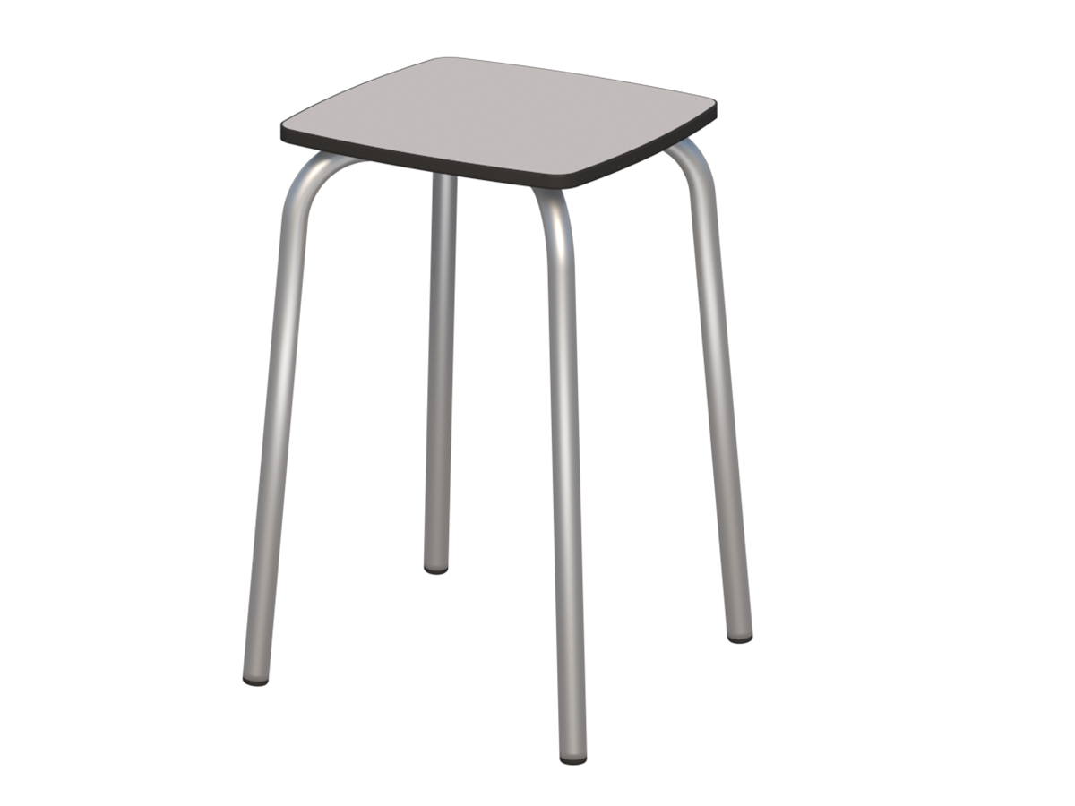 Taboret - siedzisko Compact HPL kwadratowe - zdjęcie 6