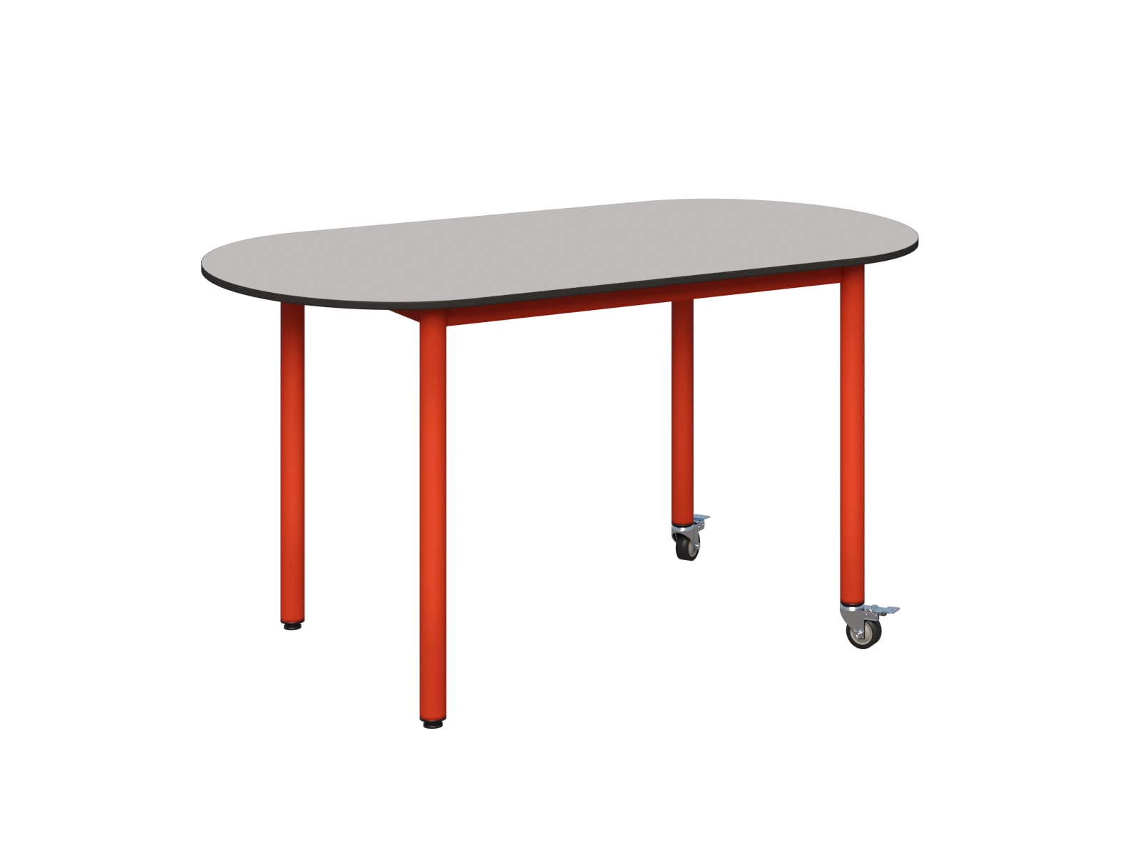 Stolik mobilny owalny 1200x700 COMPACT HPL - zdjęcie 8