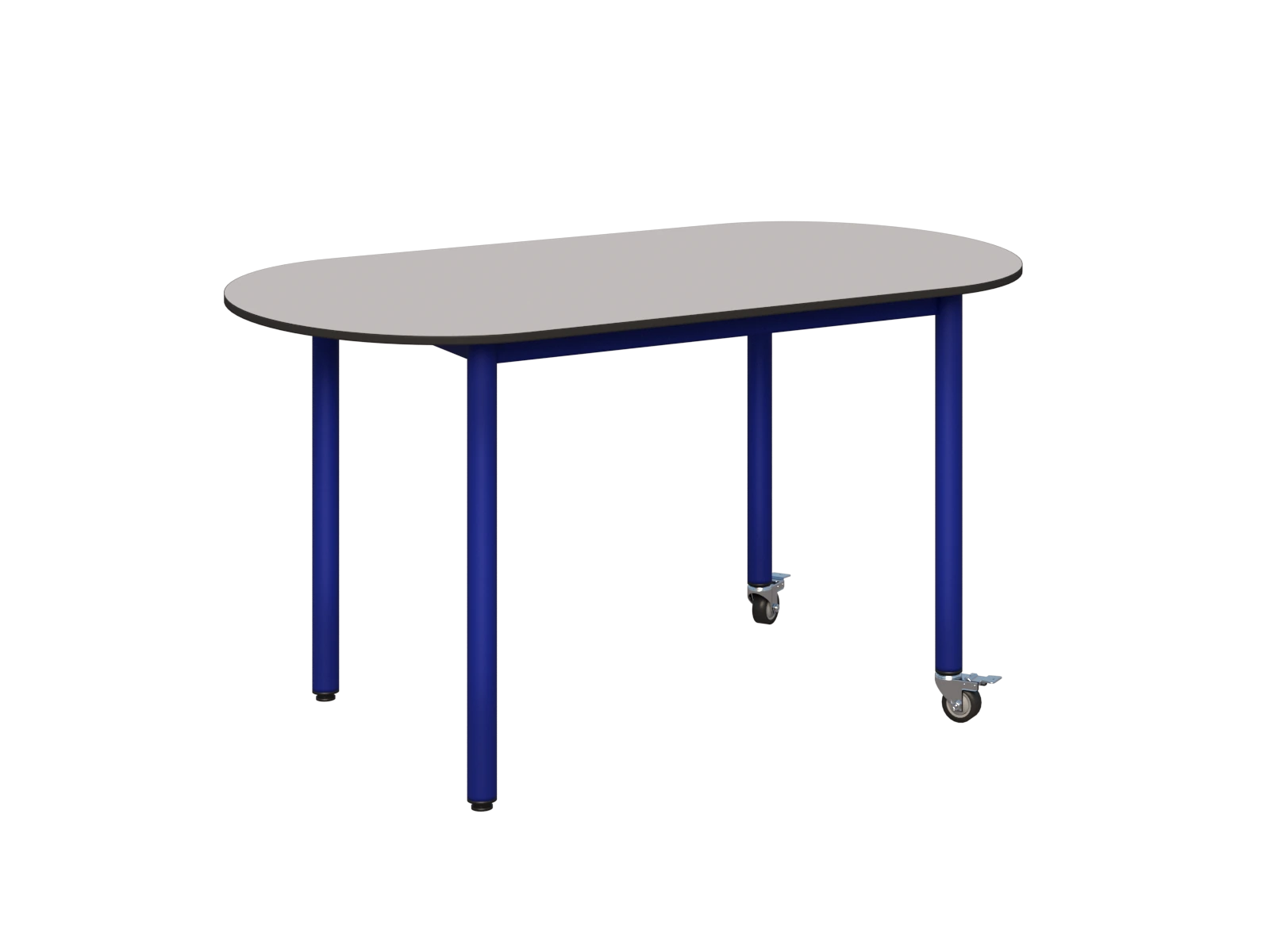 Stolik mobilny owalny 1200x700 COMPACT HPL - zdjęcie 2