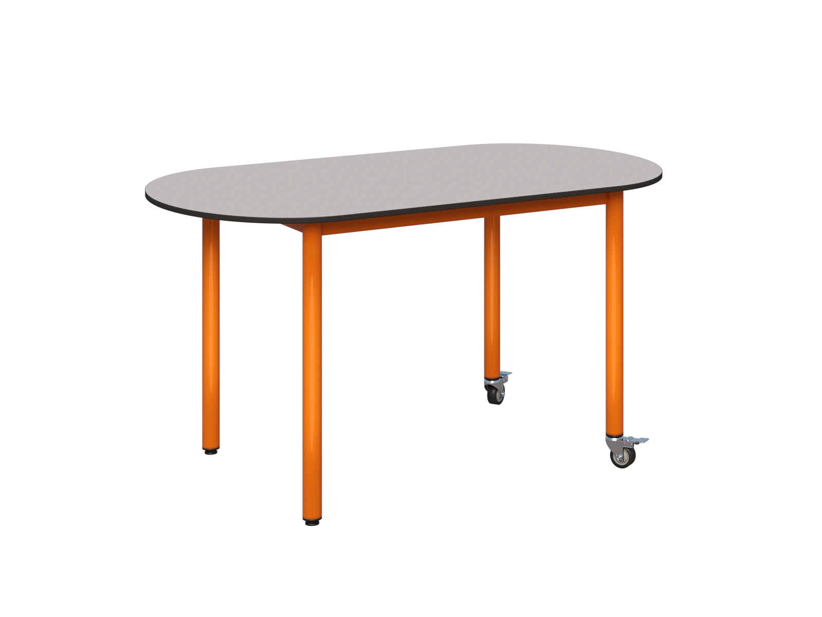 Stolik mobilny owalny 1200x700 COMPACT HPL - zdjęcie 7