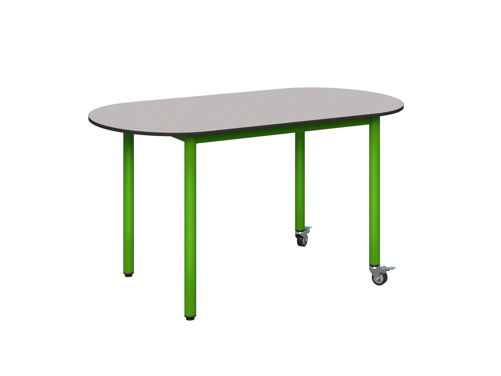 Stolik mobilny owalny 1200x700 COMPACT HPL - zdjęcie 5