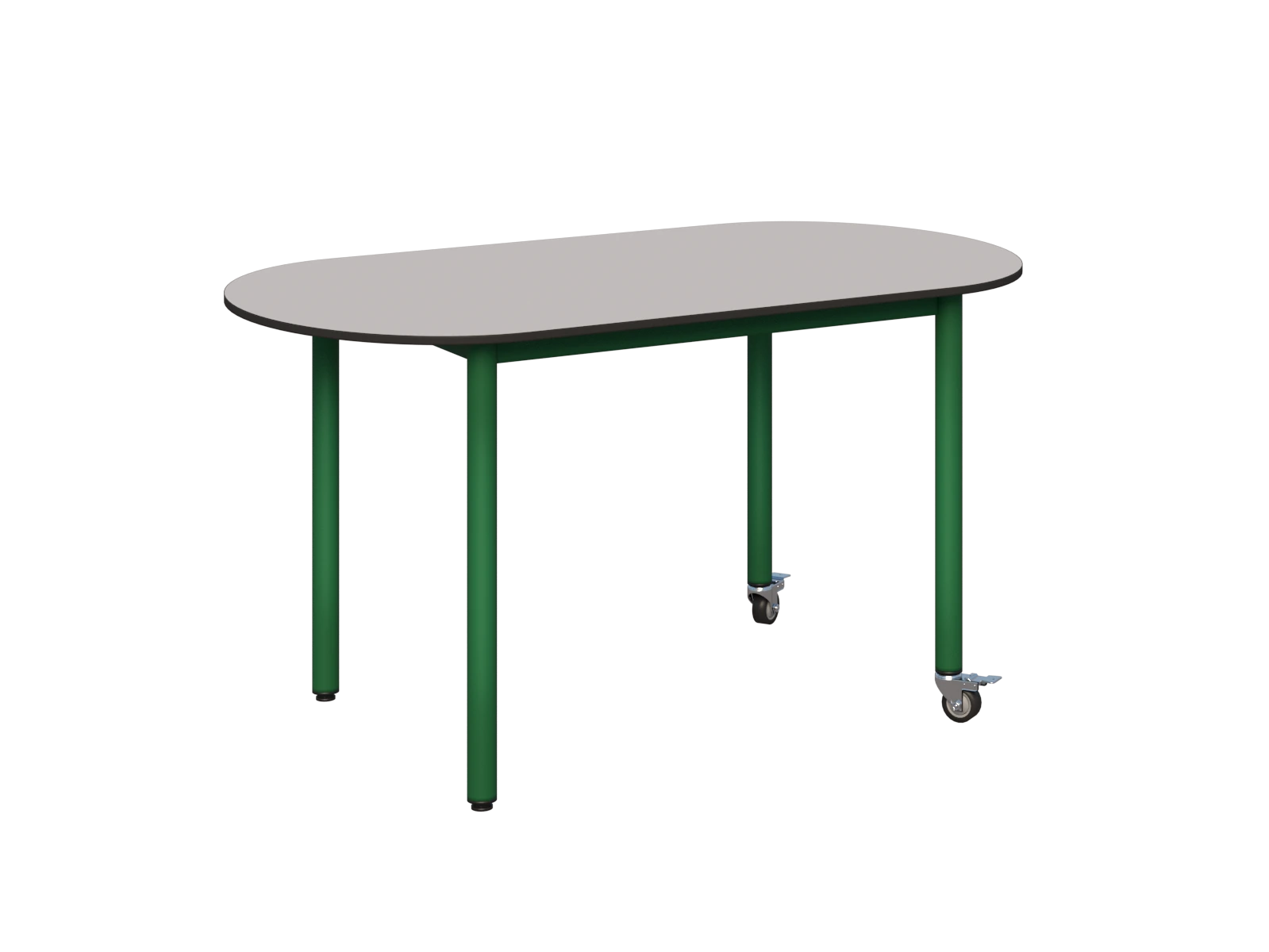 Stolik mobilny owalny 1200x700 COMPACT HPL - zdjęcie 4