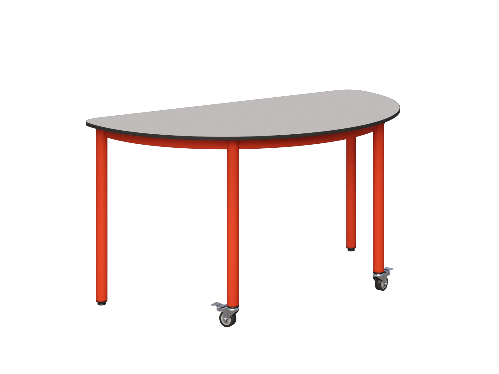 Stolik mobilny półokrągły 1200x600 COMPACT HPL - zdjęcie 8