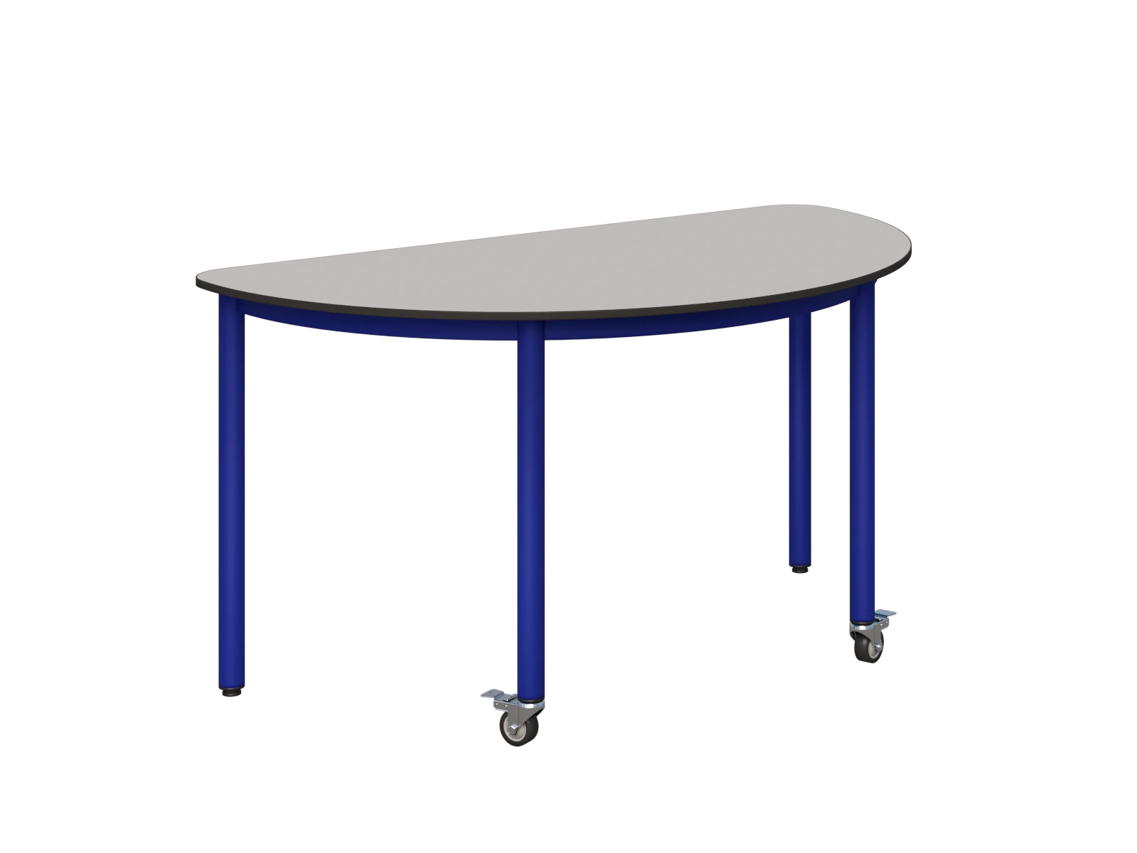 Stolik mobilny półokrągły 1200x600 COMPACT HPL - zdjęcie 2