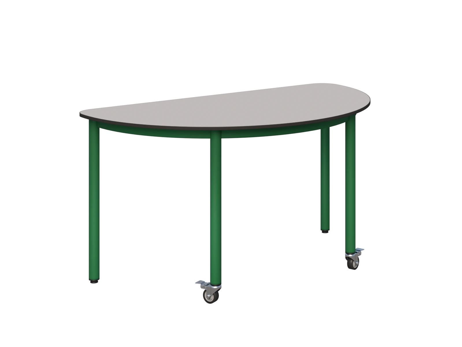 Stolik mobilny półokrągły 1200x600 COMPACT HPL - zdjęcie 4