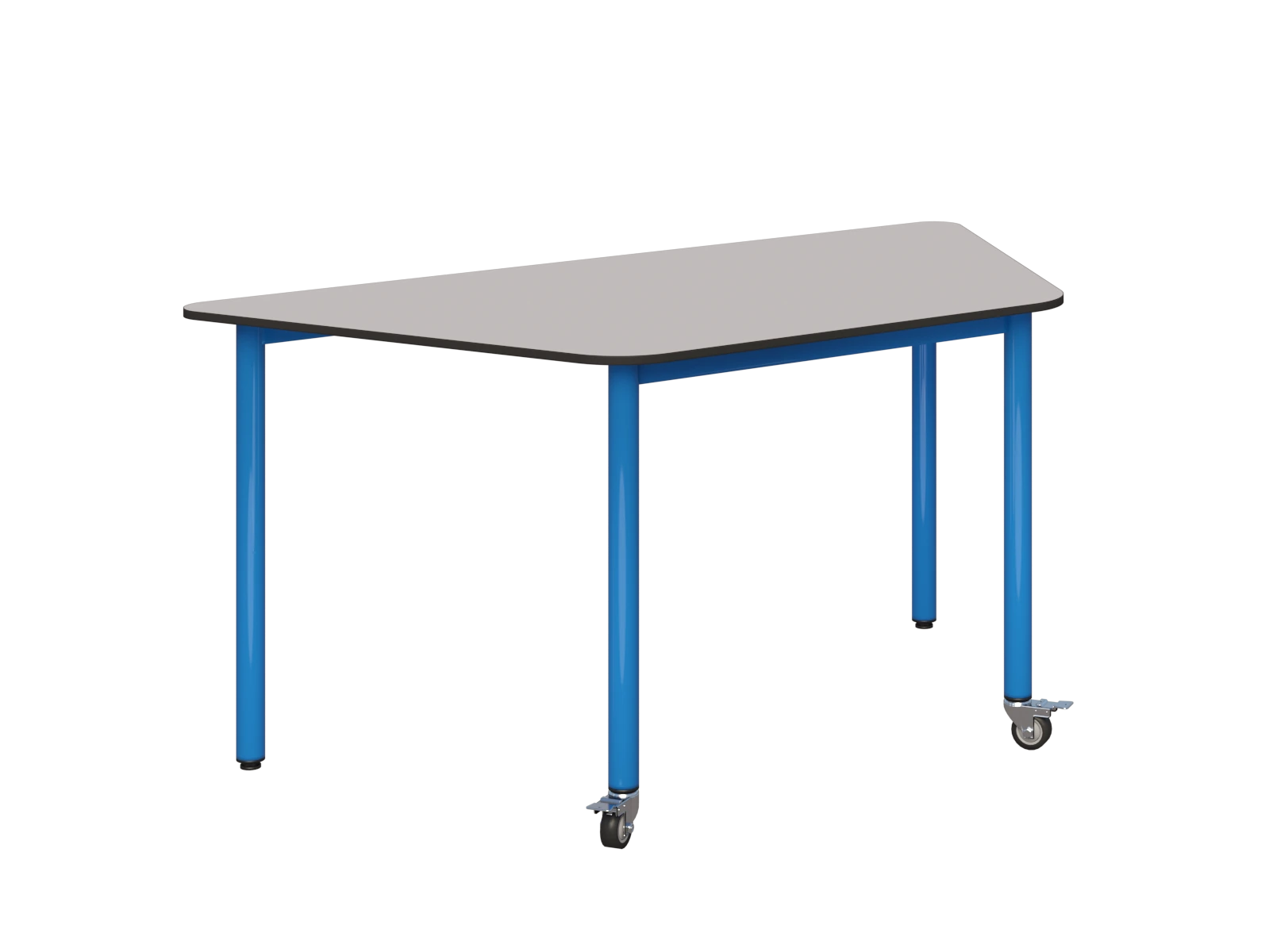 Stolik mobilny trapezowy 1400x700 COMPACT HPL