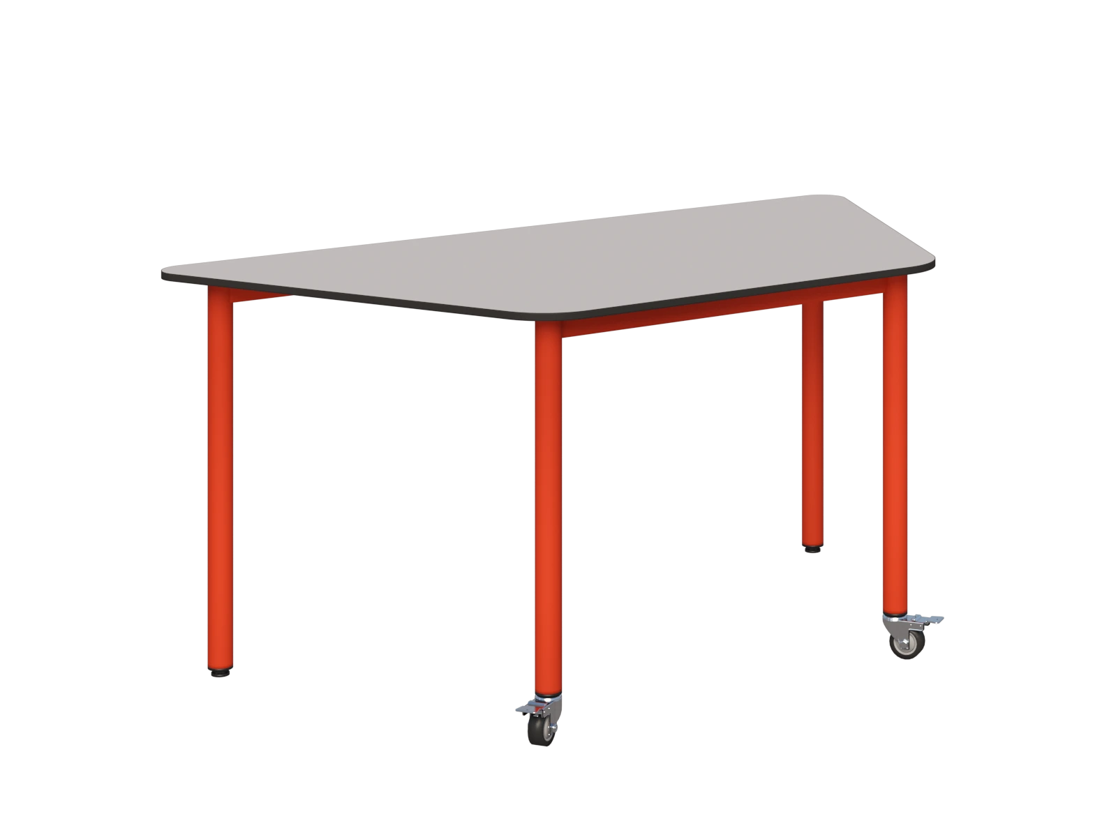 Stolik mobilny trapezowy 1400x700 COMPACT HPL - zdjęcie 8