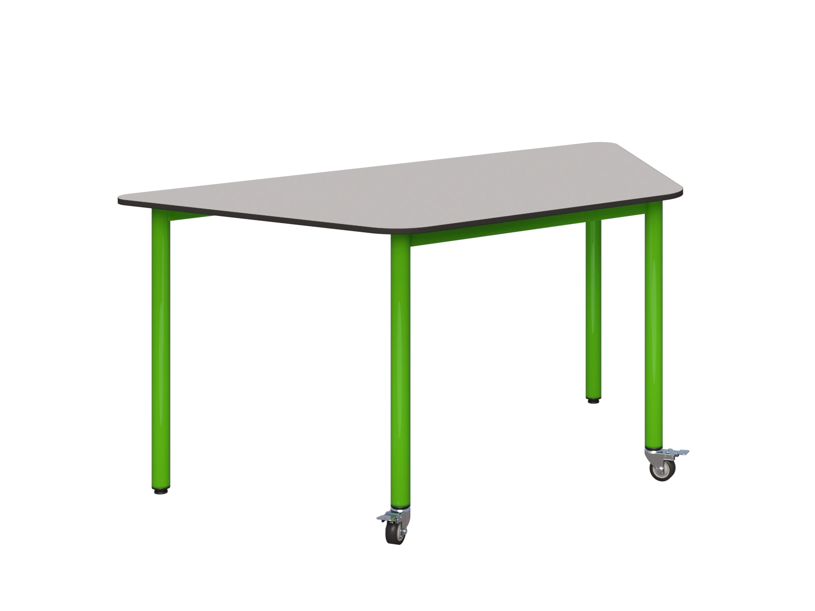 Stolik mobilny trapezowy 1400x700 COMPACT HPL - zdjęcie 5