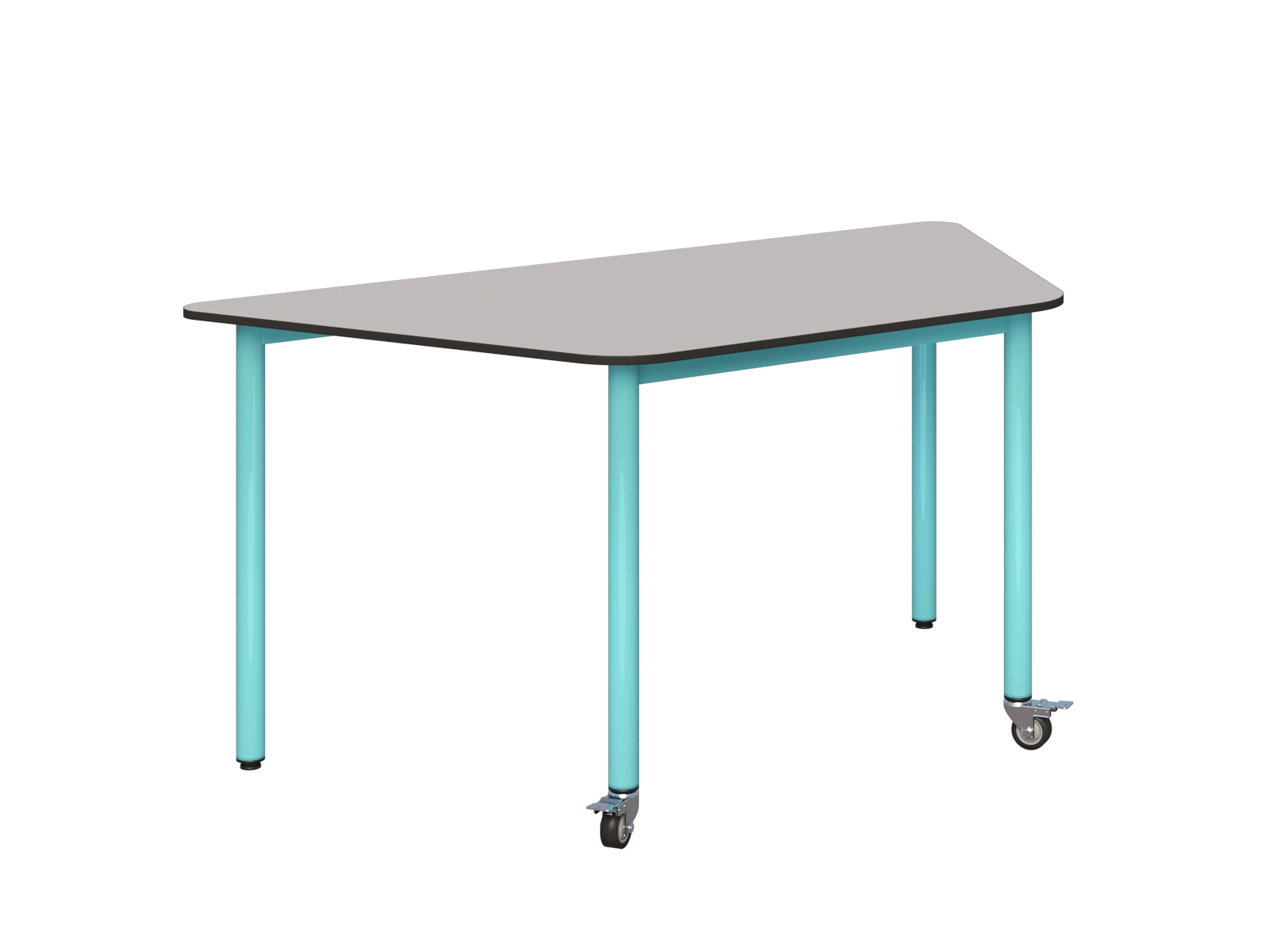 Stolik mobilny trapezowy 1400x700 COMPACT HPL - zdjęcie 3