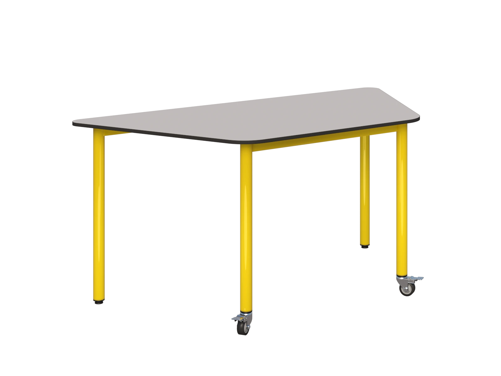 Stolik mobilny trapezowy 1400x700 COMPACT HPL - zdjęcie 6